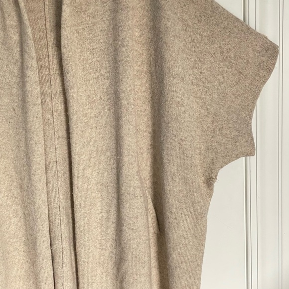 Eileen Fisher Tan Yak Wool Blend Dolman Sleeves Cardigan Sweater - 47151 - Picture 5 of 16